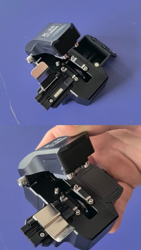 One-step fiber optic cleaver one step fiber cleaver k 35