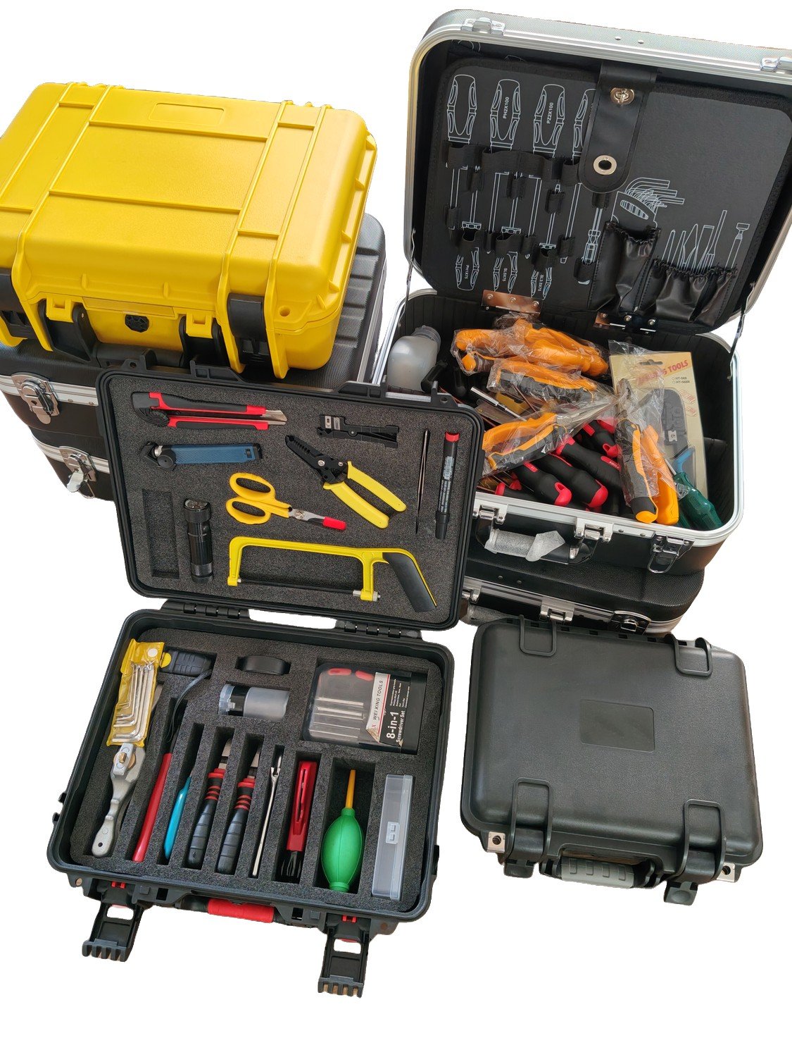 K-KIT02 Pro A fiber optic tool kit in hard cases