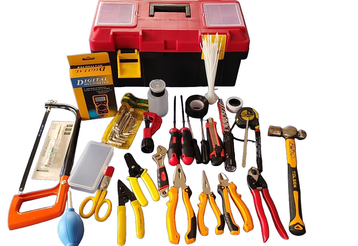 K-KIT03 Pro B fiber optic tool kit in red toolbox